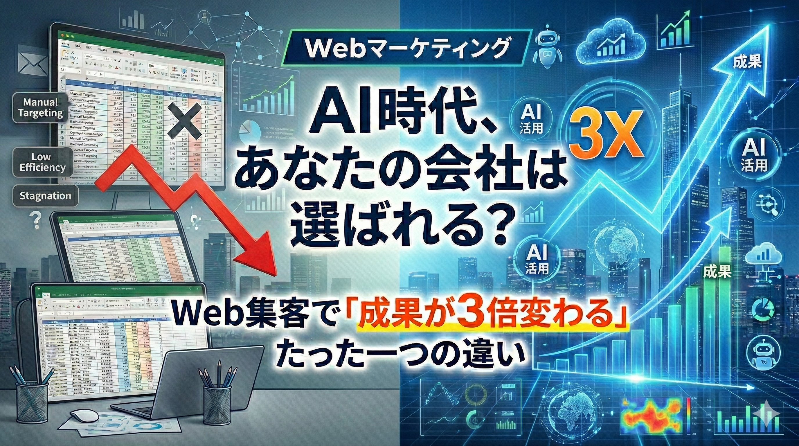 AI時代、あなたの会社は選ばれる?Web集客で「成果が3倍変わる」たった一つの違い